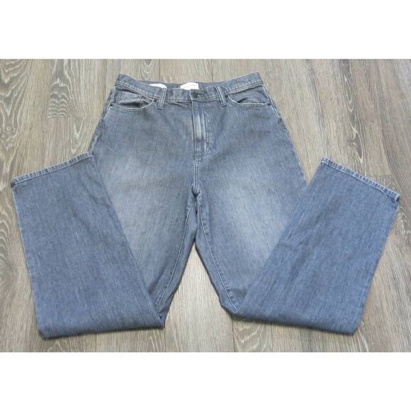 UNIVERSAL THREAD Jeans Vintage Straight Size 12/31R Women Distressed Gray - Picture 2 of 14